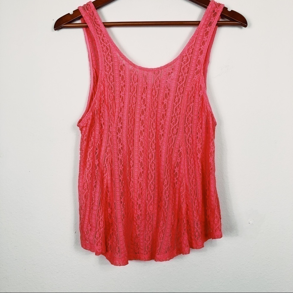 Candies Lace Scoop Back Tank